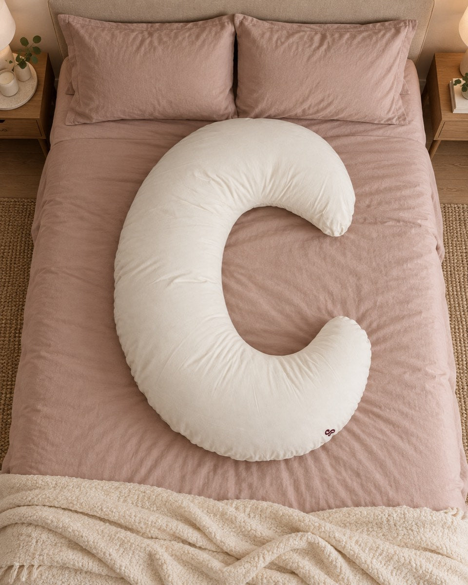 Ivory extra cover fitted on The Sunday Hug